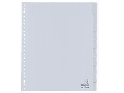 Register Kangaro A4 Fenster PP 120 micron 23r. 10tlg grau EB von Kangaro