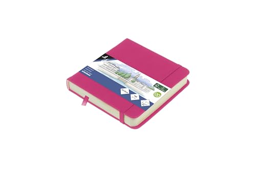 Skizzenbuch Kangaro 12x12cm Hot Pink PU Hardcover 80 Blatt 140 Gramm cremefarbenes Papier mit Gummiband und Band Skizzenbuch Kangaro 12x12cm Hot Pink PU Hardcover 80 Blatt 140 Gramm cremefarbenes Papier mit Gummiband und Band von Kangaro