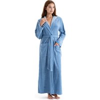 KangaROOS Damenbademantel "Dalia, ideal für Sauna & Spa, Standardlänge & Überlänge", (1 St.), Uni-Farben mit Streifen, mit Taschen, XS-3XL, auch in extra lang von Kangaroos