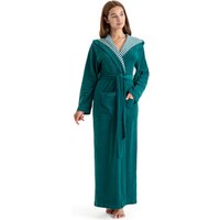 KangaROOS Damenbademantel "Dalia, ideal für Sauna & Spa, Standardlänge & Überlänge", (1 St.), Uni-Farben mit Streifen, mit Taschen, XS-3XL, auch in extra lang von Kangaroos