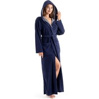 KangaROOS Damenbademantel "Dalia, ideal für Sauna & Spa, Standardlänge & Überlänge", (1 St.), Uni-Farben mit Streifen, mit Taschen, XS-3XL, auch in extra lang von Kangaroos