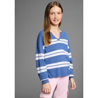 KangaROOS Strickpullover "Kuschelweicher Ringelpullover" Weicher Ringelpullover mit kleinem V-Ausschnitt KangaROOS Strickpullover "Kuschelweicher Ringelpullover" Weicher Ringelpullover mit kleinem V-Ausschnitt von Kangaroos