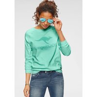 KangaROOS Sweatshirt Langarm, figurumspielender Schnitt, mit Print, Rundhalsausschnitt KangaROOS Sweatshirt Langarm, figurumspielender Schnitt, mit Print, Rundhalsausschnitt von Kangaroos