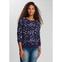 KangaROOS Sweatshirt Langarm, figurumspielender Schnitt, bedruckt, Rundhalsausschnitt von Kangaroos