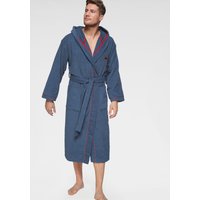 KangaROOS Unisex-Bademantel "Luke, ideal für Sauna & Spa, Hotelbademantel, Morgenmantel" 1 Stk. tlg., für Damen & Herren, Bademantel mit Kapuze & Logostickerei,S-2XL von Kangaroos