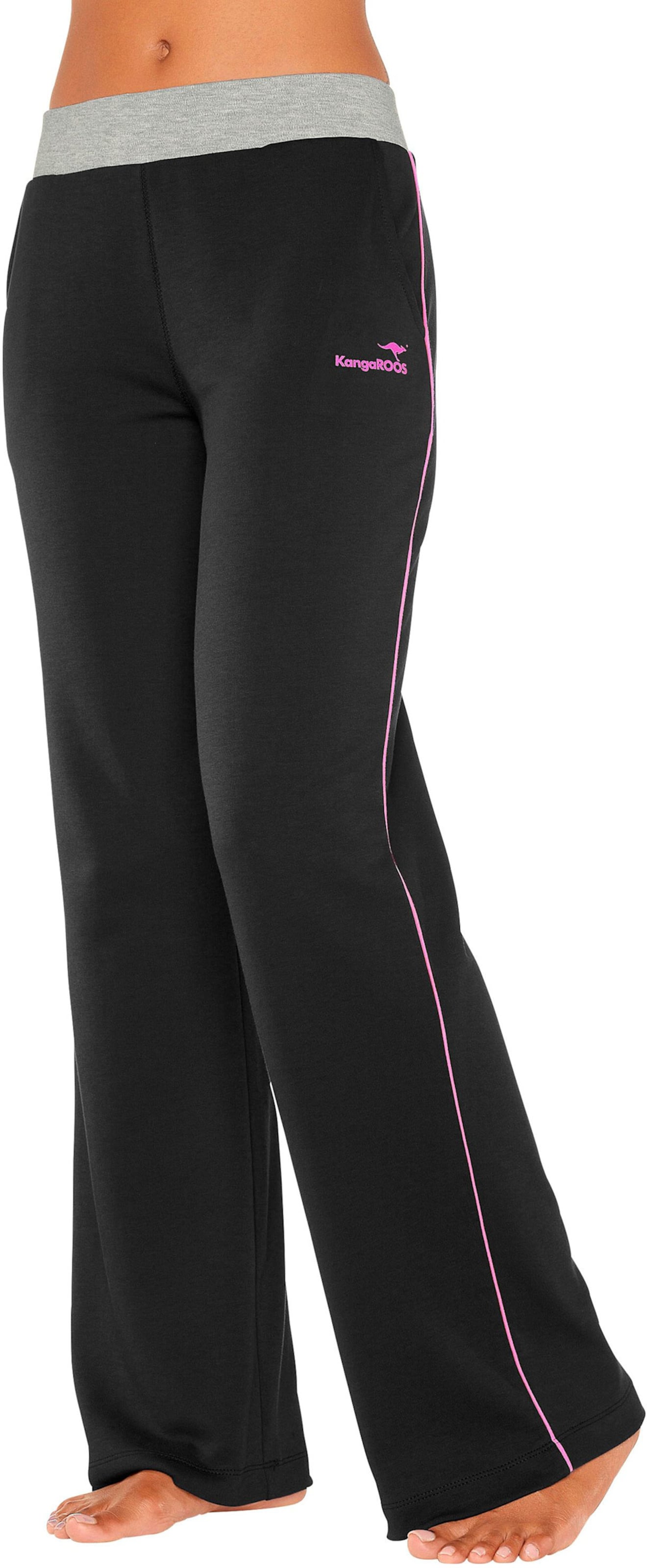 Relaxhose in schwarz-pink-pink von KangaROOS von Kangaroos