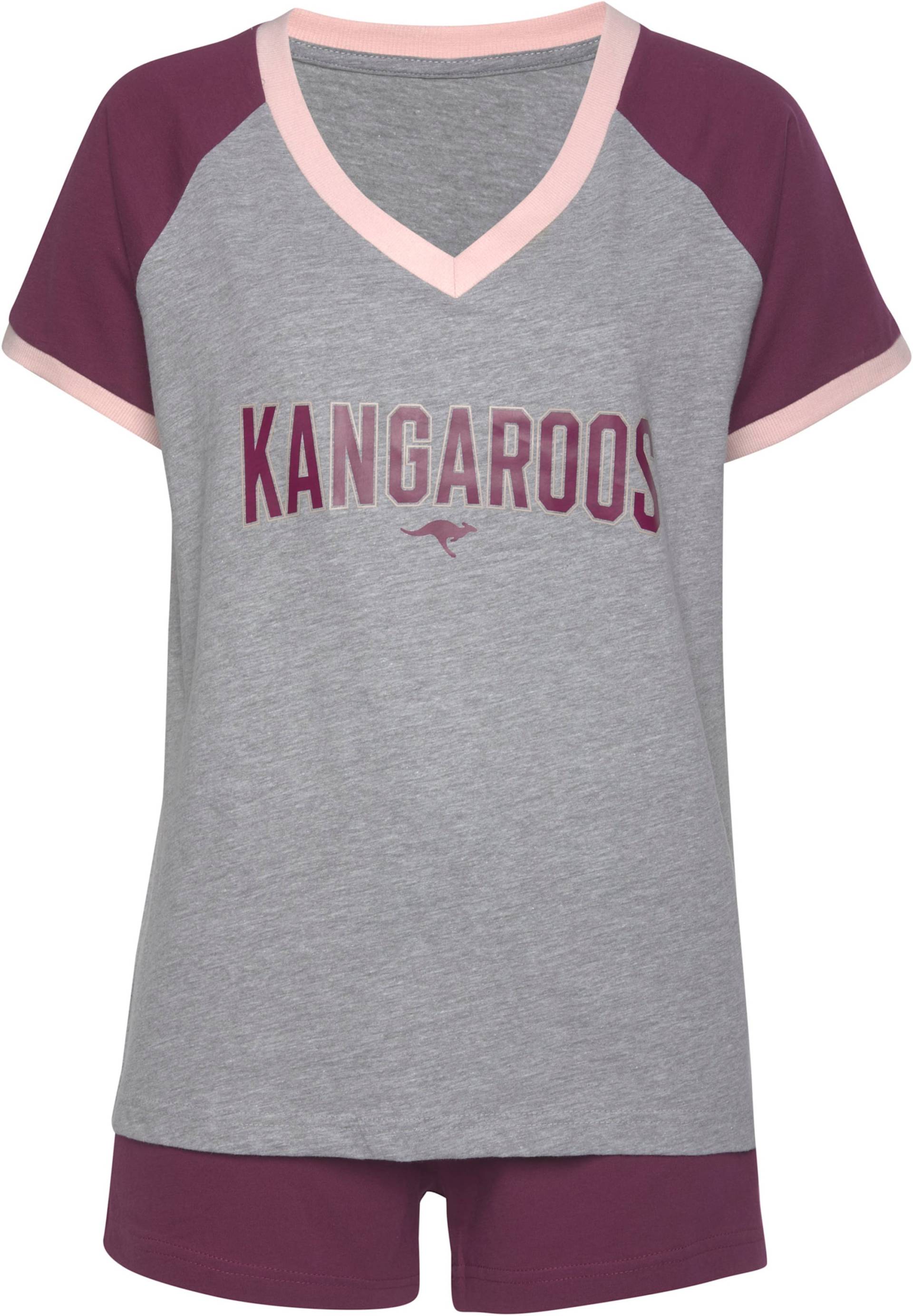 Shorty in bordeaux-grau-meliert von KangaROOS von Kangaroos