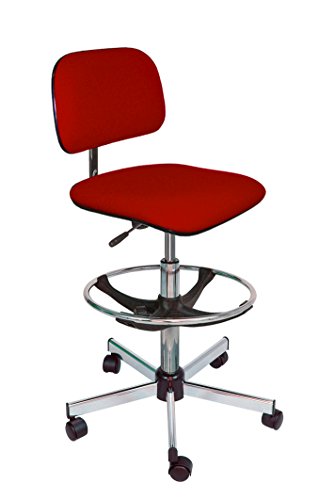 Kango Verstellbarer Stuhl, Stoff, rot, 59 x 59 x 117 cm von Kango
