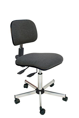 Kango Ergonomischer asynchroner Stuhl, Stoff, grau, 59 x 59 x 91 cm von Kango