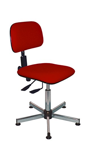 Kango Ergonomischer asynchroner Stuhl, Stoff, rot, 59 x 59 x 87 cm von Kango