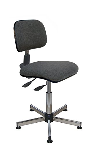 Kango Ergonomischer asynchroner Stuhl, Stoff, grau, 59 x 59 x 87 cm von Kango