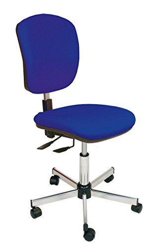 Kango Ergonomischer asynchroner Stuhl, Stoff, blau, 59 x 59 x 104 cm von Kango