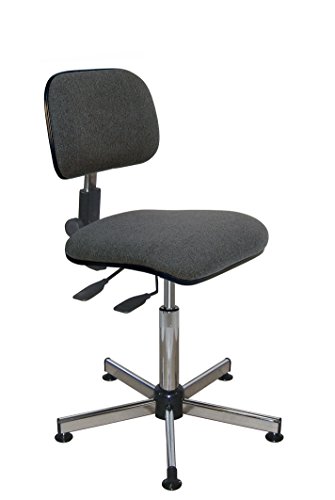 Kango Ergonomischer asynchroner Stuhl, Stoff, grau, 59 x 59 x 94 cm von Kango