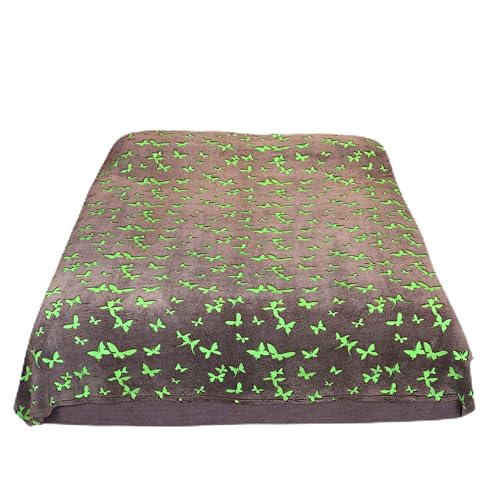 Kanguru Bed, Fleecedecke für Doppelbett, Mikrofaser kuscheldecke, Glow IN The Dark Sterne, 230x230cm, Leuchtet Im Dunkeln Blanket. Geschenke Idee, Schlafzimmer Plaid von Kanguru