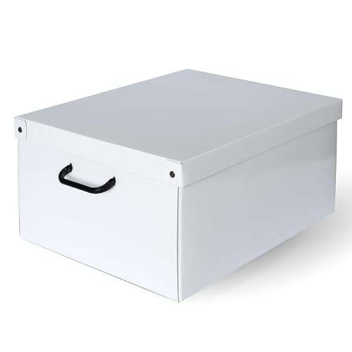 Lavatelli Gross Weiss Aufbewahrungsbox aus Karton, Geschenk kiste aus pappe, mit Deckel, Cardboard, 1 cm von Lavatelli