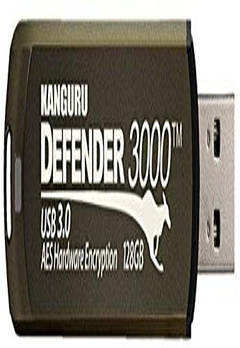 Kanguru Defender 3000 Speicherstick USB 3.0, schwarz schwarz 32G von Kanguru