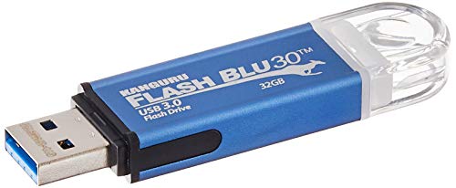 Kanguru FlashBlu30 USB-Stick, USB 3.0, 32 GB, Blau von Kanguru