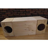 Buddelkisten Set "Schnuffi" | Ohne Fenster Für Kaninchen, Meerschweinchen Und Kleintiere von Kaninchenbude