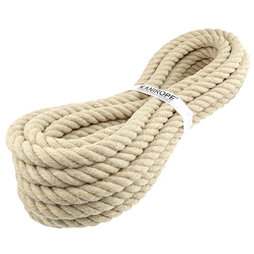 Kanirope® Hanfseil HEMPTWIST ø20mm 5m 4-litzig gedreht von Kanirope