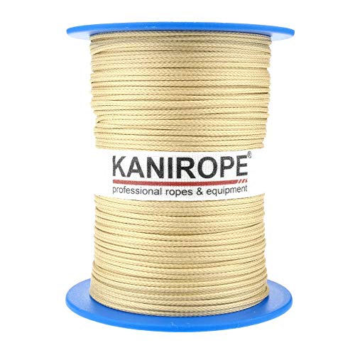 Kanirope® Aramidseil ARABRAID 0,4mm 500m Gelb 6-fach geflochten von Kanirope