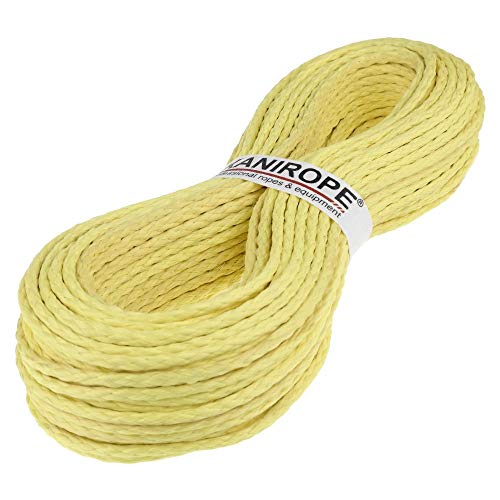 Kanirope® Aramidseil ARABRAID 6mm 10m Gelb 8-fach geflochten von Kanirope