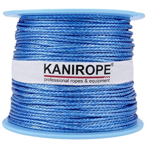 Kanirope® Dyneema Seil PRO 1mm 100m Blau 12-fach geflochten SK78 verstreckt beschichtet von Kanirope