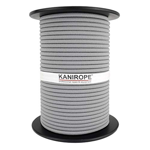 Kanirope® Gummiseil MONOSPAN PE 6mm 100m Grau Expanderseil Spann Seil Spanner Spannseil Plane von Kanirope