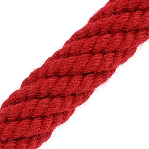 Kanirope® Handlaufseil Absperrseil ACRYL ø40mm Meterware (Lfm. am Stück) Rot von Kanirope