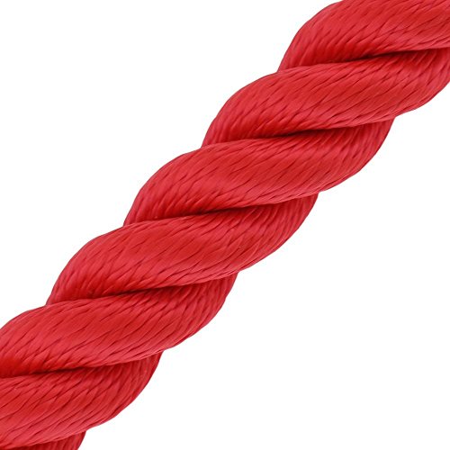 Kanirope® Handlaufseil Absperrseil MULTITWIST ø28mm Meterware (Lfm. am Stück) Rot von Kanirope