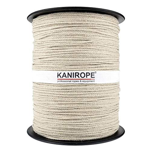 Kanirope® Hanfseil Seil Hanf HEMPBRAID 2mm 500m 8-fach geflochten von Kanirope