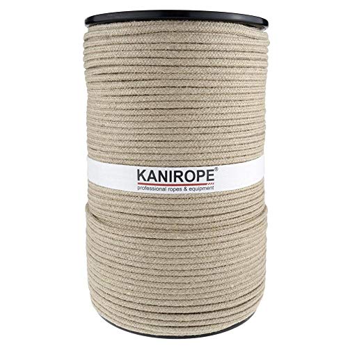 Kanirope® Hanfseil Seil Hanf HEMPBRAID 8mm 100m 16-fach geflochten von Kanirope