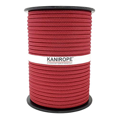 Kanirope® PP Seil Polypropylenseil MULTIBRAID 10mm 100m Farbe Bordeaux (0107) 16x geflochten von Kanirope