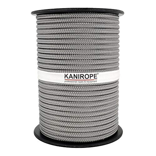 Kanirope® PP Seil Polypropylenseil MULTIBRAID 10mm 100m Farbe Dunkelgrau (0921) 16x geflochten von Kanirope
