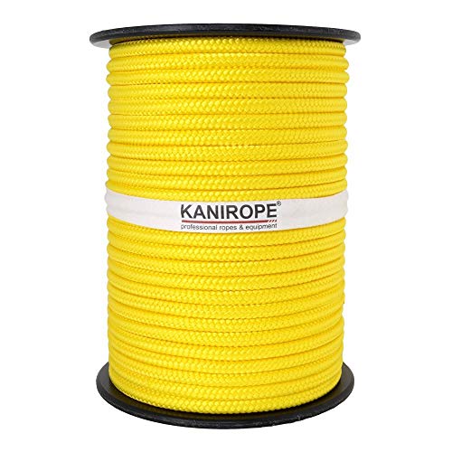 Kanirope® PP Seil Polypropylenseil MULTIBRAID 10mm 100m Farbe Gelb (1132) 16x geflochten von Kanirope