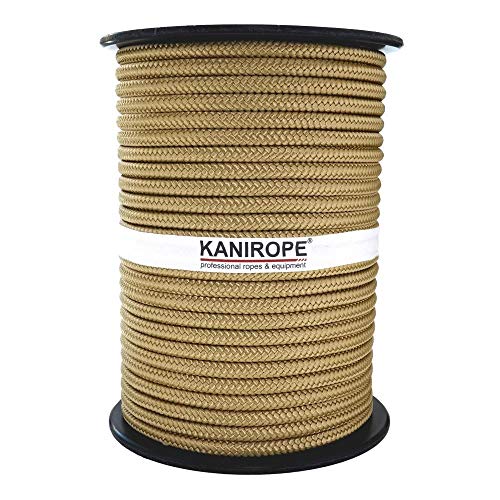 Kanirope® PP Seil Polypropylenseil MULTIBRAID 10mm 100m Farbe Gold (1345) 16x geflochten von Kanirope