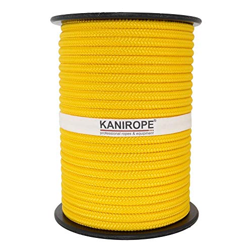 Kanirope® PP Seil Polypropylenseil MULTIBRAID 10mm 100m Farbe Kanariengelb (0120) 16x geflochten von Kanirope