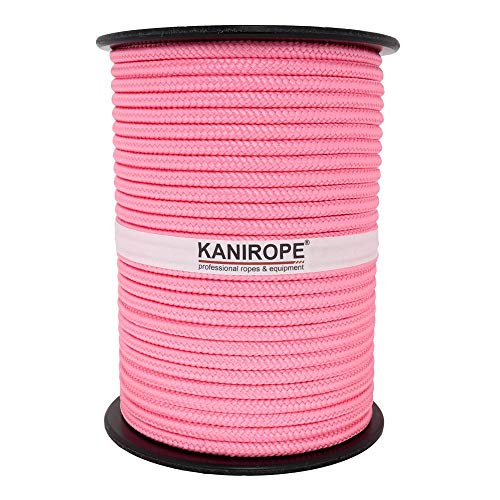 Kanirope® PP Seil Polypropylenseil MULTIBRAID 10mm 100m Farbe Rosa (4028) 16x geflochten von Kanirope