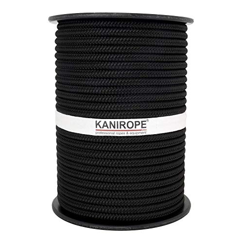 Kanirope® PP Seil Polypropylenseil MULTIBRAID 10mm 100m Farbe Schwarz (1811) 16x geflochten von Kanirope