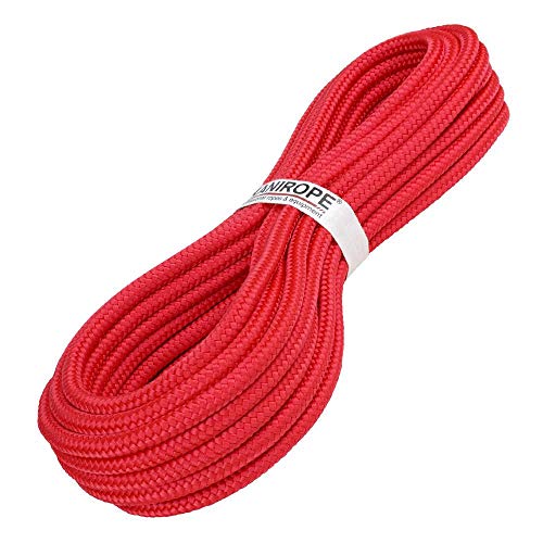 Kanirope® PP Seil Polypropylenseil MULTIBRAID 10mm 20m Farbe Rot (0114) 16x geflochten von Kanirope