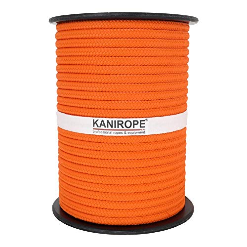 Kanirope® PP Seil Polypropylenseil MULTIBRAID 12mm 100m Farbe Orange (0131) 16x geflochten von Kanirope