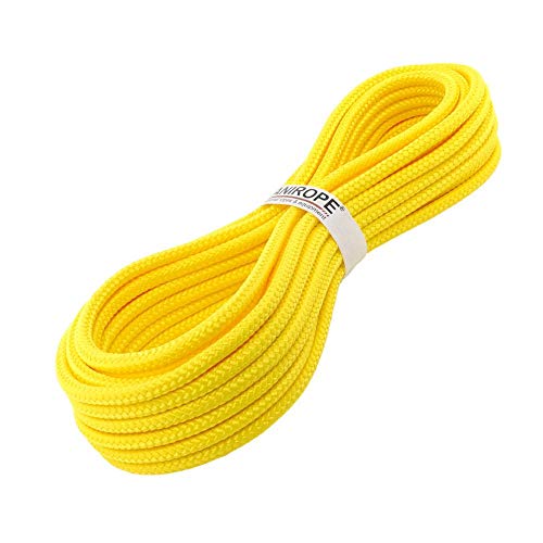 Kanirope® PP Seil Polypropylenseil MULTIBRAID 12mm 5m Farbe Gelb (1132) 16x geflochten von Kanirope