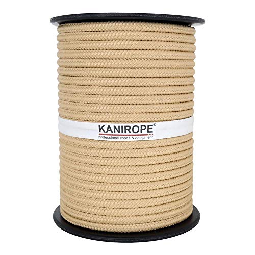 Kanirope® PP Seil Polypropylenseil MULTIBRAID 14mm 100m Farbe Hanffarbig (0144) 16x geflochten von Kanirope