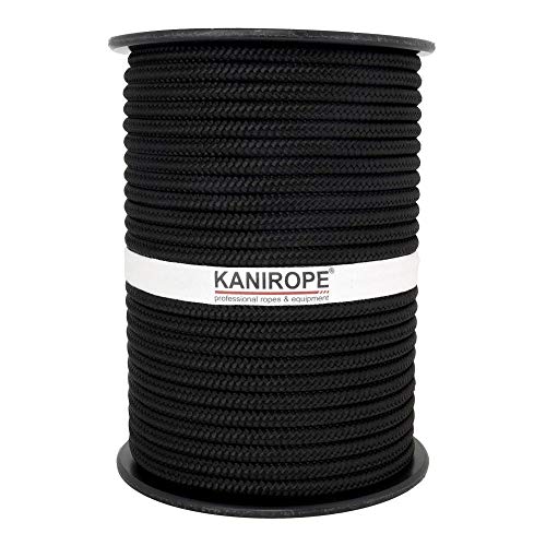 Kanirope® PP Seil Polypropylenseil MULTIBRAID 14mm 250m Farbe Schwarz (1811) 16x geflochten von Kanirope