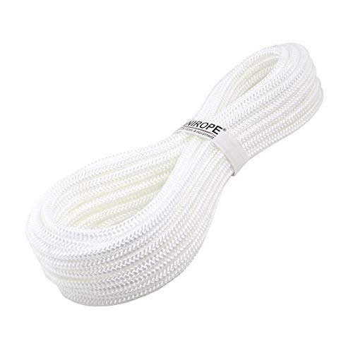 Kanirope® PP Seil Polypropylenseil MULTIBRAID 14mm 5m Farbe Weiß (0100) 16x geflochten von Kanirope