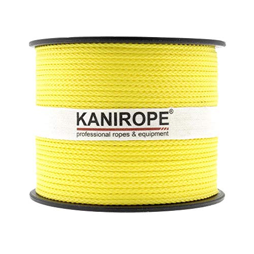 Kanirope® PP Seil Polypropylenseil MULTIBRAID 1mm 100m Farbe Gelb (1132) 8x geflochten von Kanirope