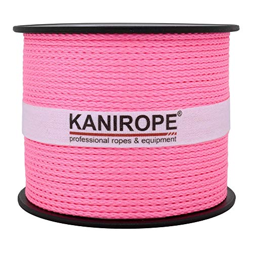 Kanirope® PP Seil Polypropylenseil MULTIBRAID 2mm 100m Farbe Fluorpink (3250) 8x geflochten von Kanirope