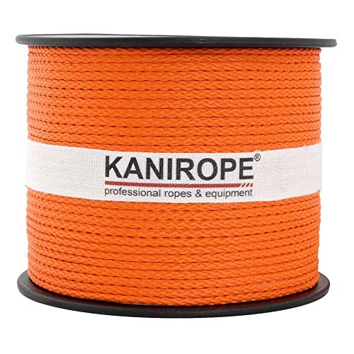 Kanirope® PP Seil Polypropylenseil MULTIBRAID 2mm 100m Farbe Orange (0131) 8x geflochten von Kanirope