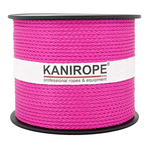 Kanirope® PP Seil Polypropylenseil MULTIBRAID 2mm 100m Farbe Pink (3150) 8x geflochten von Kanirope