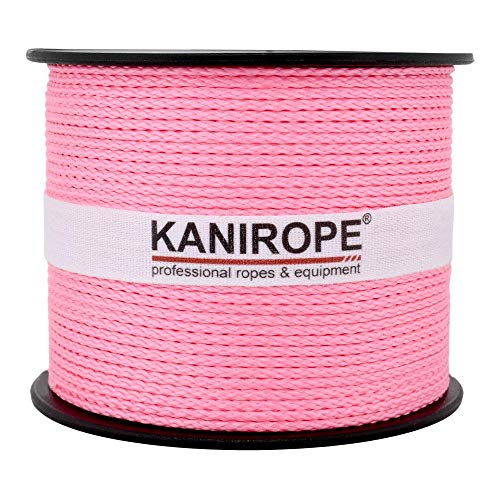 Kanirope® PP Seil Polypropylenseil MULTIBRAID 2mm 100m Farbe Rosa (4028) 8x geflochten von Kanirope