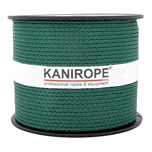 Kanirope® PP Seil Polypropylenseil MULTIBRAID 2mm 100m Farbe Tannengrün (2564) 8x geflochten von Kanirope